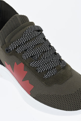 Low-Top Technical-Fabric Sneakers FLY with Embossed Logo