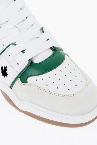 Low-top-Sneaker SPIKER aus Leder mit bestickten Details