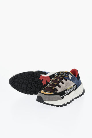 Sneaker FREE aus technischem Gewebe und Leder mit Running-Sohle