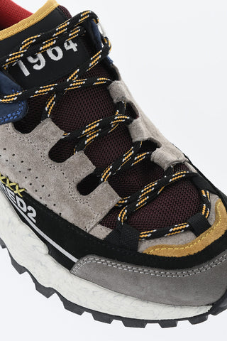 Sneaker FREE aus technischem Gewebe und Leder mit Running-Sohle