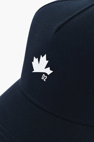 Einfarbige Baseball Cap mit aufgedrucktem Logo