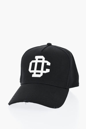 Cappello Baseball in Twill di Cotone con Dettaglio in Rilievo
