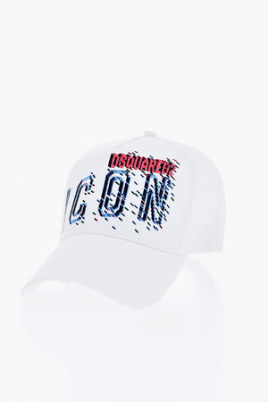 ICON Cappello Baseball in Tinta Unita con Logo Stampato