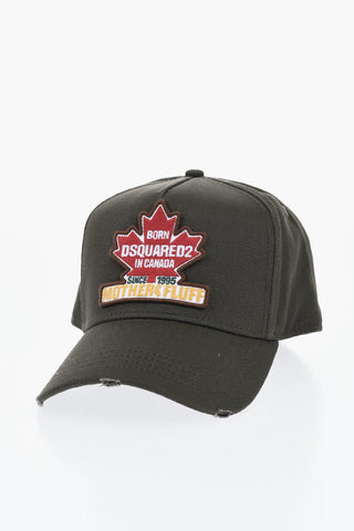 Baseballmütze aus Baumwollgabardine mit Logopatch