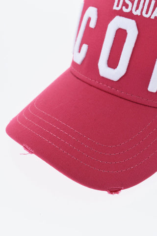 ICON Vintage-Effect Baseball Cap With Raised Embroidery