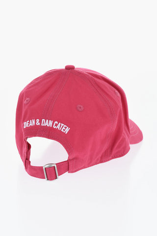 ICON Vintage-Effect Baseball Cap With Raised Embroidery