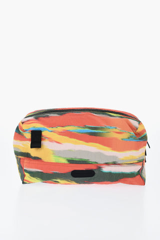 Mehrfarbige Gürteltasche mit Maxi-Karabiner