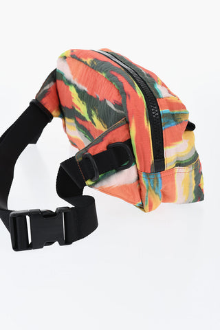 Mehrfarbige Gürteltasche mit Maxi-Karabiner