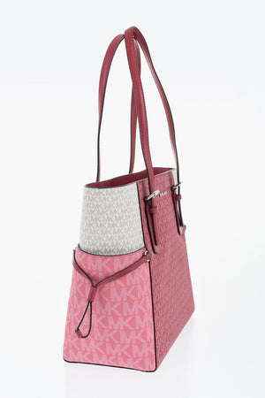 MICHAEL Tote Bag VOYAGER Color Block with All-Over Monogram