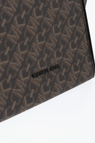 MICHAEL Tote Bag with All-Over Monogram