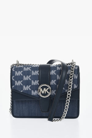 MICHAEL Shoulder Bag with Logo Fabric