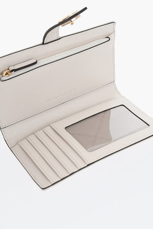 MICHAEL Cotton Wallet GREENWICH With Gold-Effect Monogram