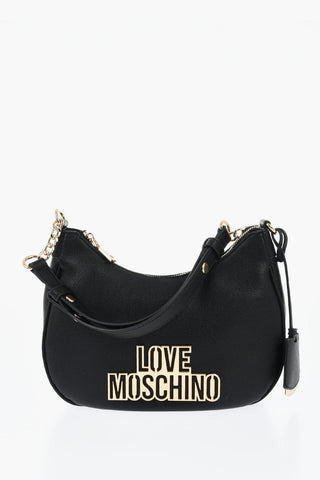 LOVE Vegan Leather Hobo Bag with Embossed Logo