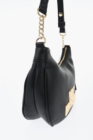 LOVE Borsa Hobo in Pelle Vegan con Logo in Rilievo