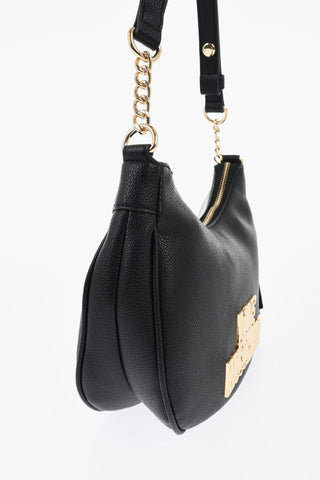 LOVE Borsa Hobo in Pelle Vegan con Logo in Rilievo