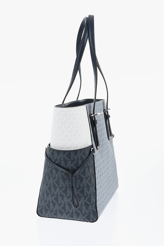 MICHAEL Color-Block-Tote Bag VOYAGER mit All-Over-Monogramm
