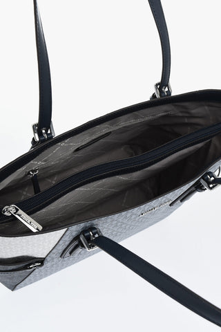 MICHAEL Color-Block-Tote Bag VOYAGER mit All-Over-Monogramm