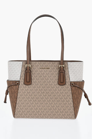 MICHAEL Color-Block-Tote Bag mit All-Over-Monogramm