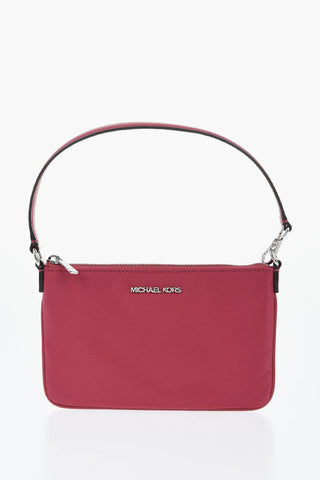 MICHAEL Mini Borsa a Mano in Nylon con Logo in Rilievo