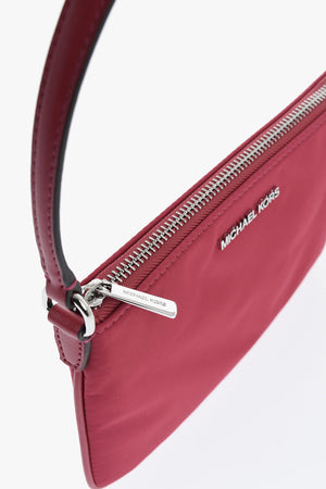 MICHAEL Mini Borsa a Mano in Nylon con Logo in Rilievo