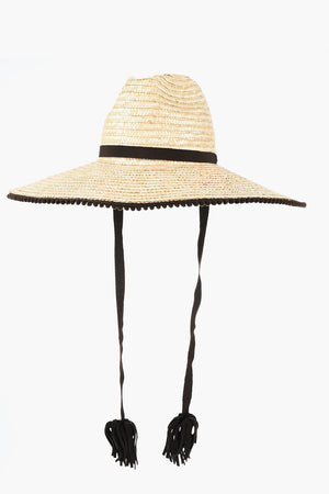 Strohhut LADY Mit Fransigem Riemen