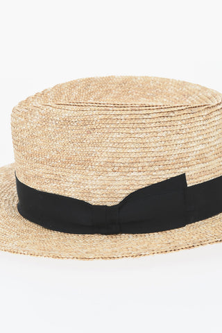 Raffia Fedora BOGART With Strap