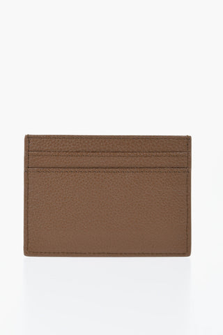 Portacarte in Pelle Martellata con Monogram Tono su Tono