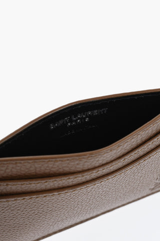 Portacarte in Pelle Martellata con Monogram Tono su Tono