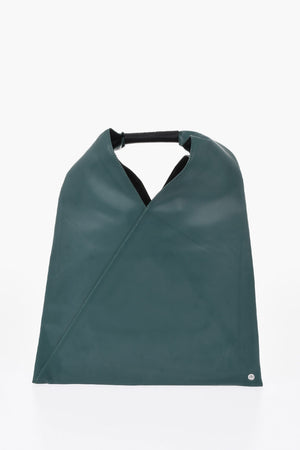 MM6 Borsa a Mano in Pelle a Tinta Unita