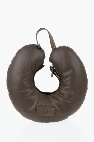 MM6 Borsa A Mano in Pelle a Forma di Cuscino