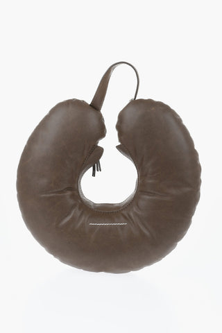 MM6 Borsa A Mano in Pelle a Forma di Cuscino
