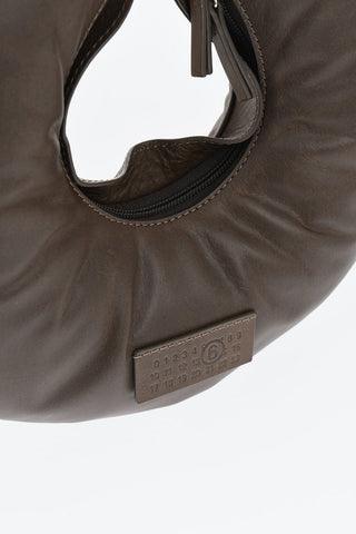 MM6 Borsa A Mano in Pelle a Forma di Cuscino