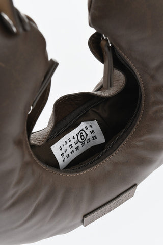 MM6 Borsa A Mano in Pelle a Forma di Cuscino