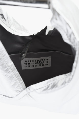 MM6 Borsa a Mano in Tessuto Metallizzato