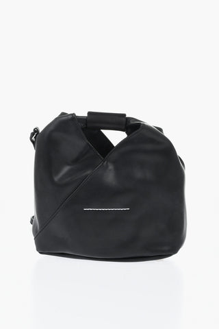 MM6 Borsa a Tracolla in Tinta Unita con Manico Logato