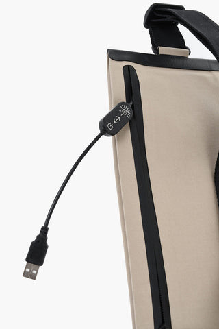 MM11 Gürteltasche aus Mackintosh-Gewebe mit integriertem LED-System