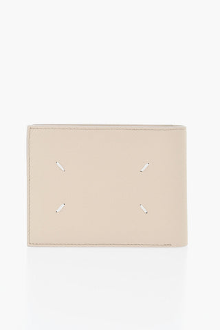 Hammered Leather Wallet in Solid Color