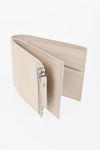 Hammered Leather Wallet in Solid Color