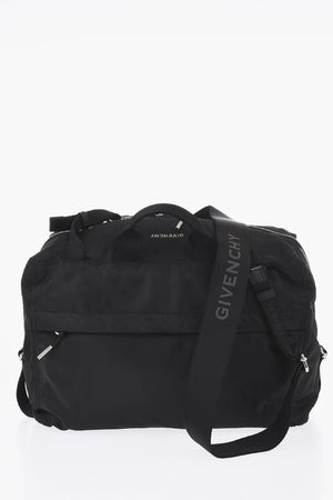 Maxi Tasche aus Nylon mit Logo-Schulterriemen