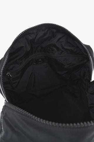 Maxi Tasche aus Nylon mit Logo-Schulterriemen