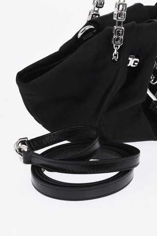 Mini Borsa KENNY In Seta con Tracolla a Catena Monogram