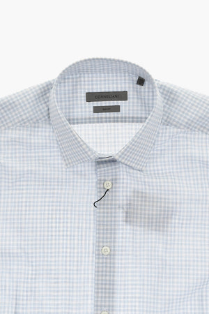 Slim Fit Cotton Gingham Shirt