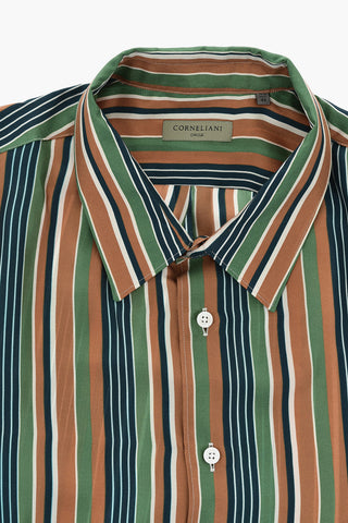 Camicia CIRCLE In Seta a Righe
