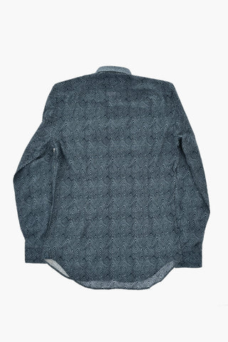 CC COLLECTION Hemd aus Leinenmischung mit geometrischem Muster