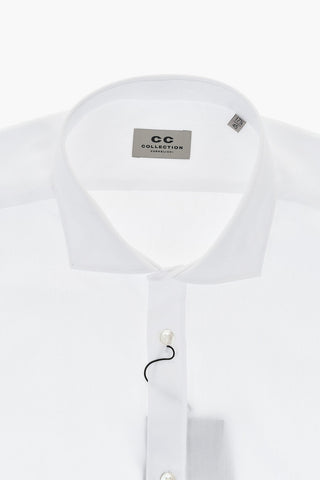 CC COLLECTION Hemd aus Baumwollpopeline mit französischem Kragen