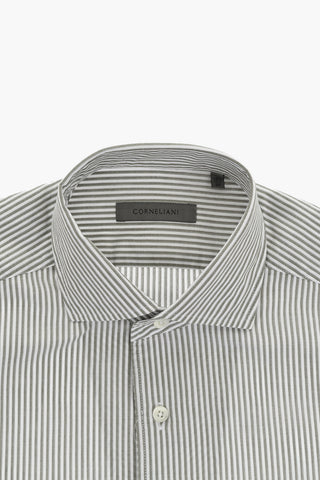 Camicia in Cotone Awning con Collo Francese