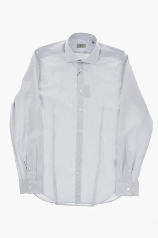 CC COLLECTION Camicia a Righe con Collo Francese