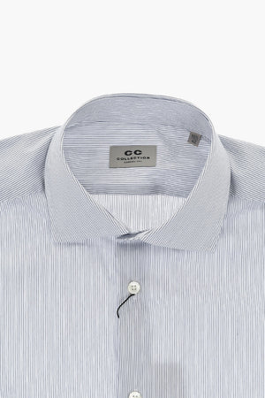 CC COLLECTION Striped Shirt with French Collar