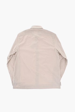 Camicia in Velour con Abbottonatura a Scomparsa