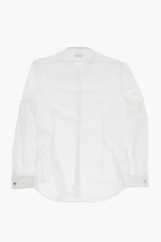 CC COLLECTION Camicia in Tinta Unita con Gemelli e Abbottonatura a Scomparsa